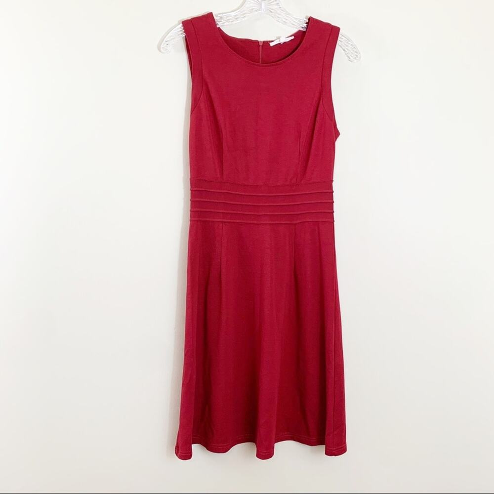 Hawthorn 41 Maroon Shift Sleeveless Dress